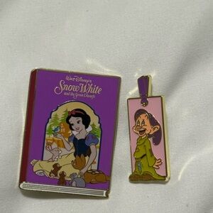 Disney Gold Enamel Pin Set